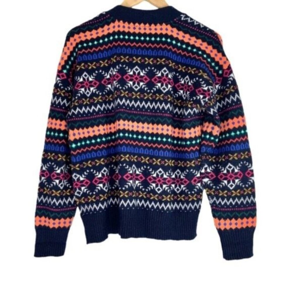 Talbots Fair Isle Button Front Cardigan - Picture 6 of 6